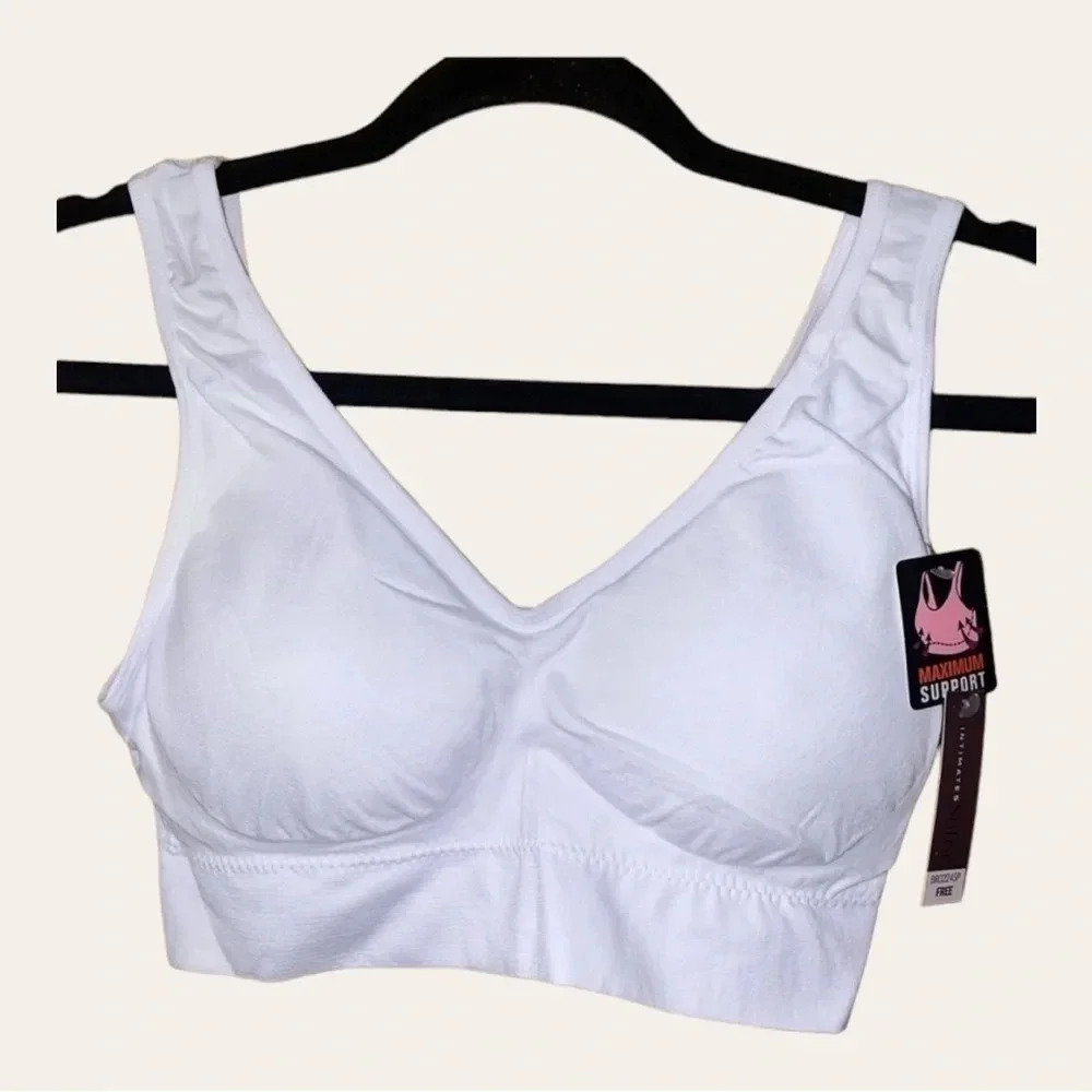 0528. SOFRA PADDED BRA OS WHITE PERFECT CONDITION MAXIMUM SUPPORT‎